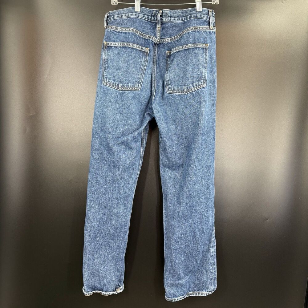 Agolde Jeans Womens 28 Blue 90s Waist High Rise Straight Cotton Y2K Style
